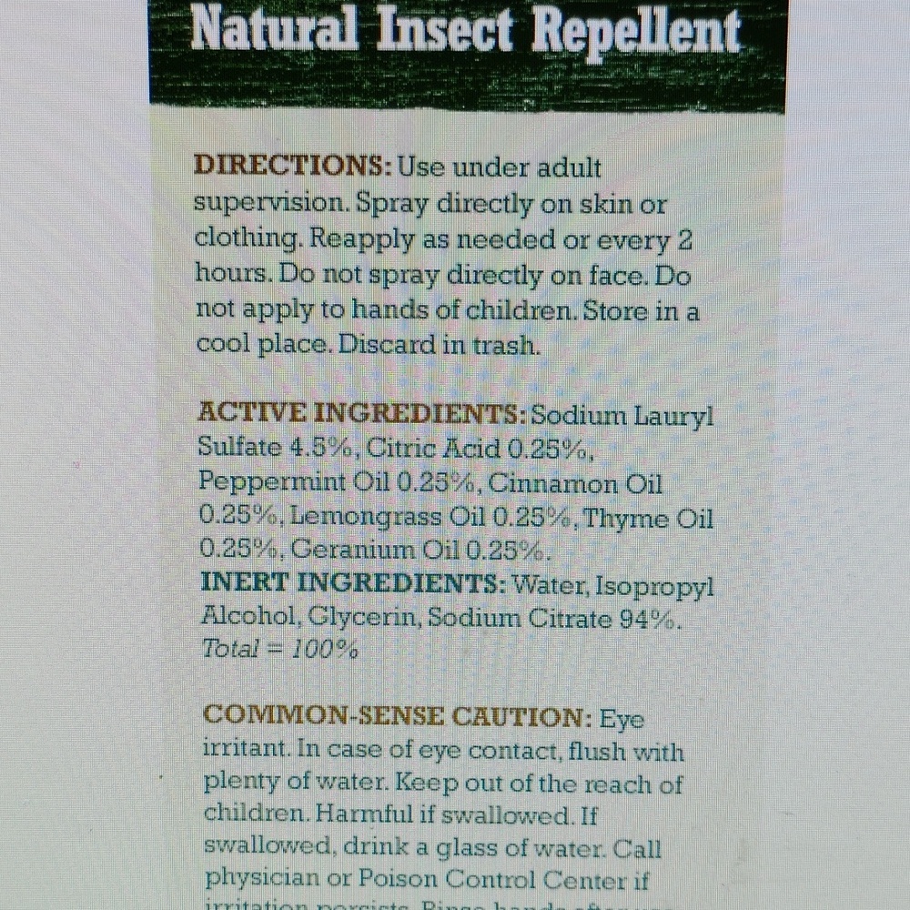 Natural Insect Repellent DEET-free dermatologist tested Essential Oils 6 fl. oz. - Picture 5 of 16